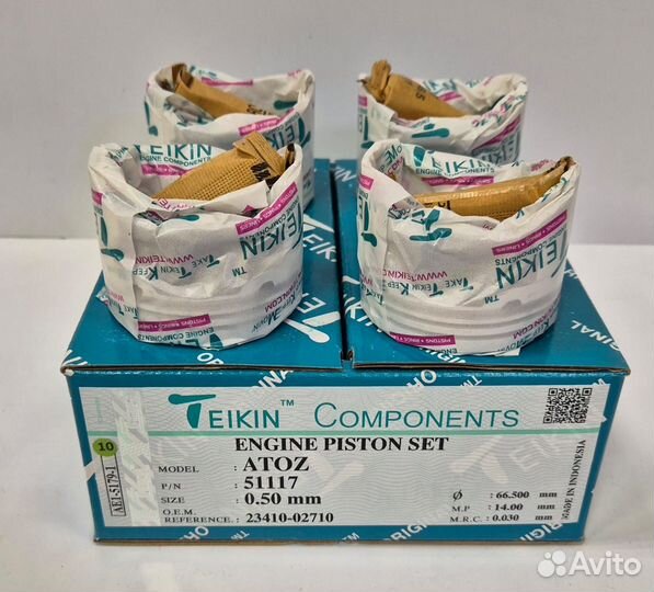 Поршни с кольцами TP +0.50 G4HE 1.0 teikin