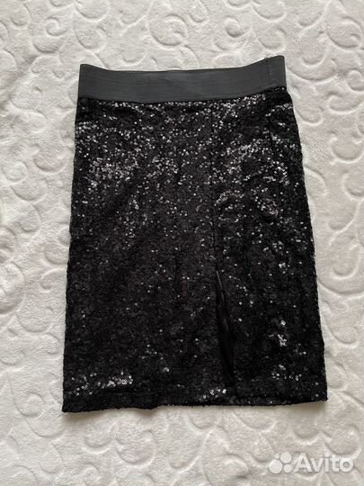 Юбка с пайетками