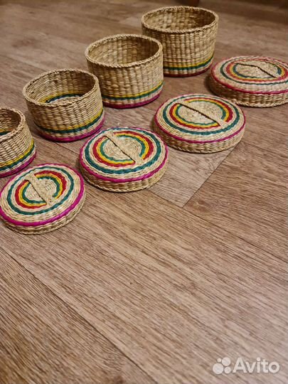 Плетеная посуда новая