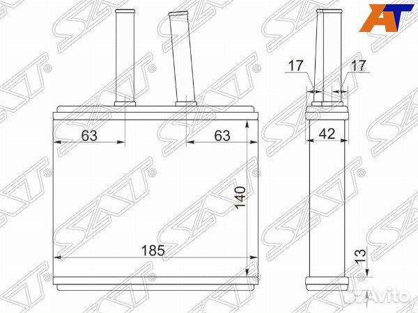 Радиатор отопителя салона mazda demio