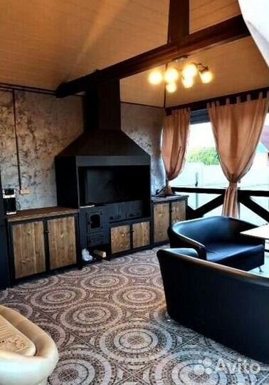 Мангальная зона для беседки Комфорт-5