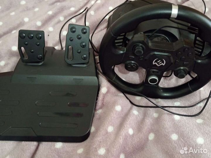 Игровой руль с педалями для ps4