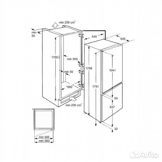 Холодильник встраиваемый Lex RBI 275.21 DF
