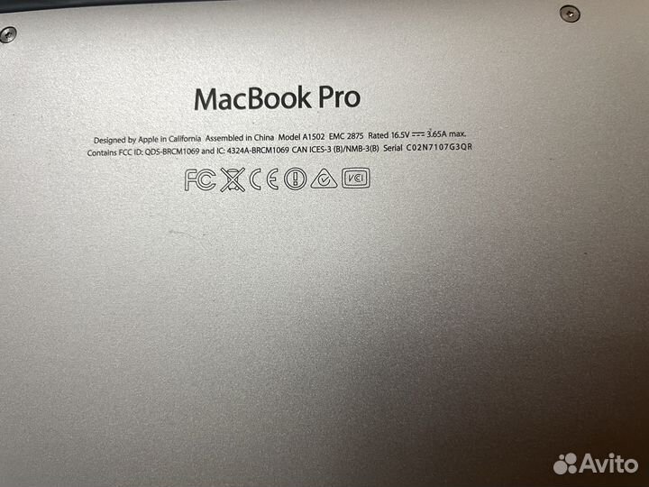 Macbook pro 13 retina mid 2014