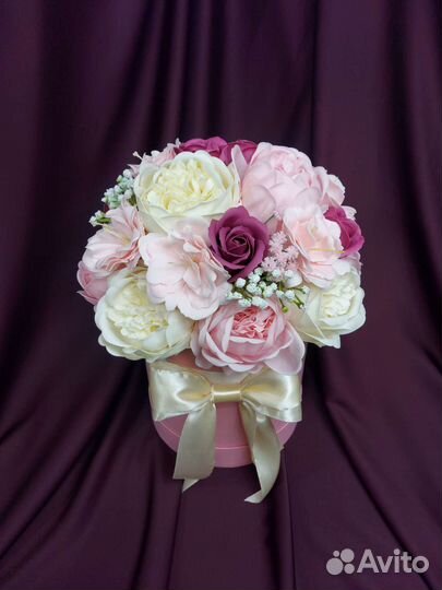 Букеты из мыльных роз