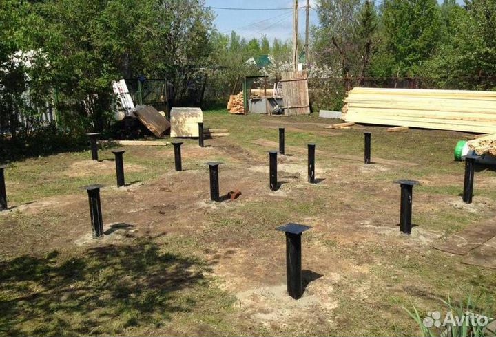 Винтовые сваи под ключ установка