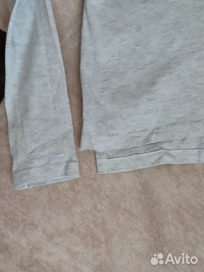 Бело-серый лонгслив для девочки 146/152 H&M