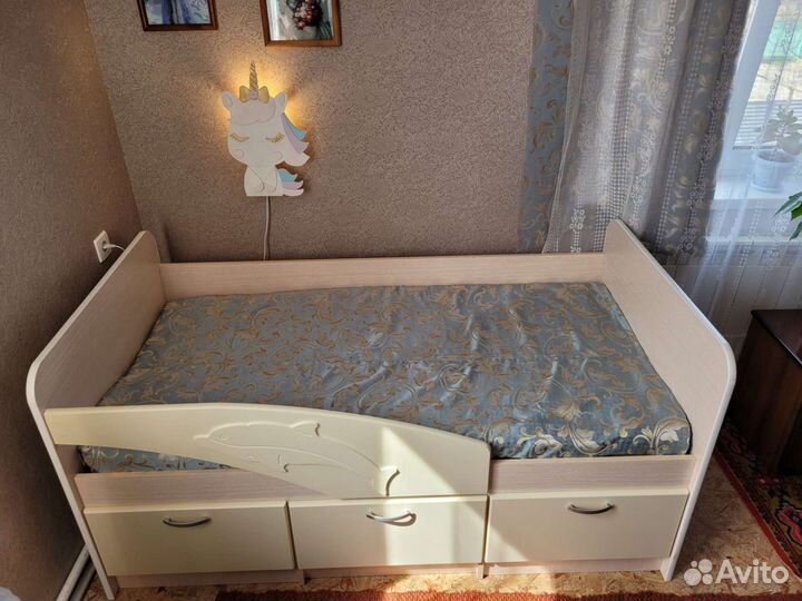 Детская кровать от 3 лет с матрасом