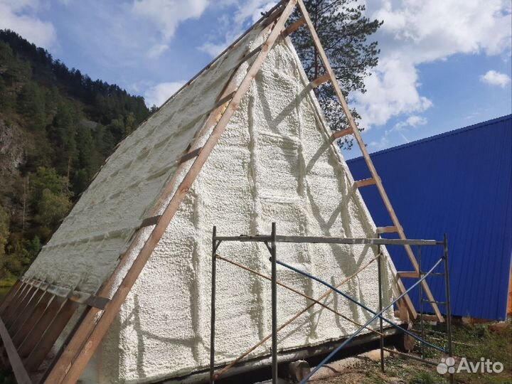 Теплоизоляция гаражей и ангаров пеной ППУ