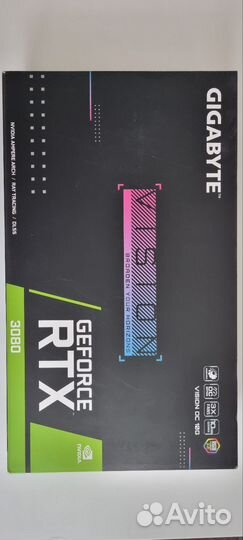 Видеокарта RTX 3080 vision OC 10G