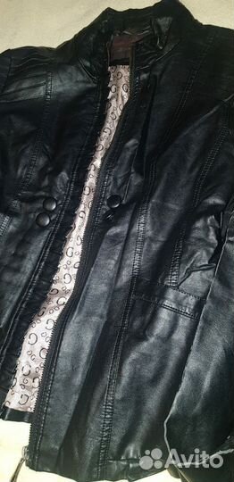 Hongye Куртка кожаная на девочку возраст 7-8 лет