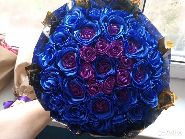 Букет из атласных лент