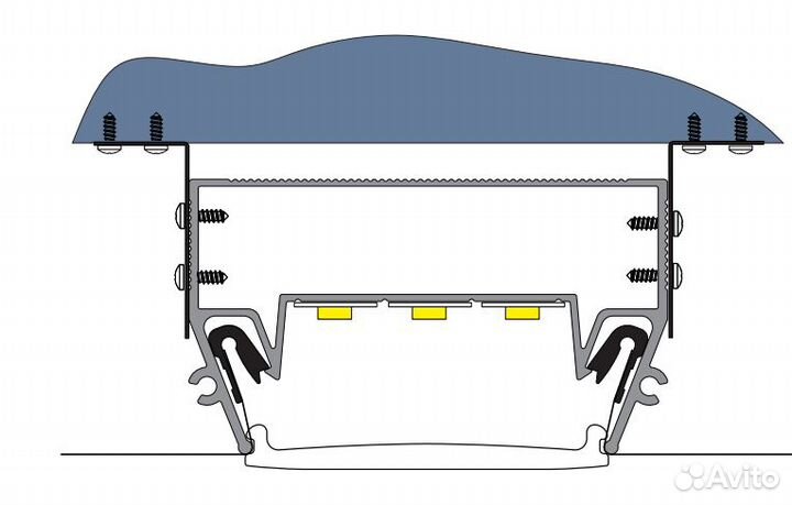 Вставка alteza gamma-50 Парящая линия