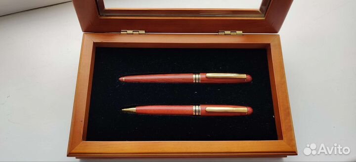 Подарочный набор ручек из натурального дерева