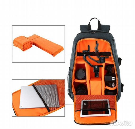 Фоторюкзак Puluz с отделением для ноутбука