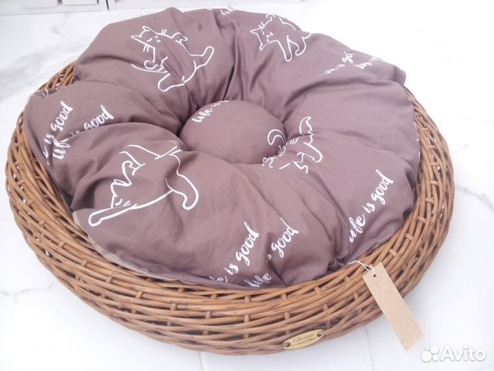 Лежанка для животных из ротанга