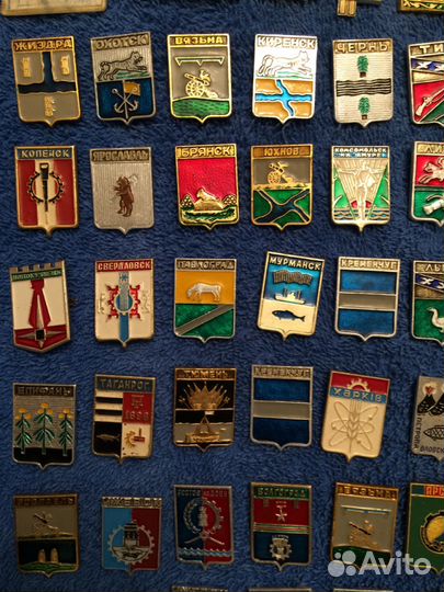 Коллекция значков, города СССР