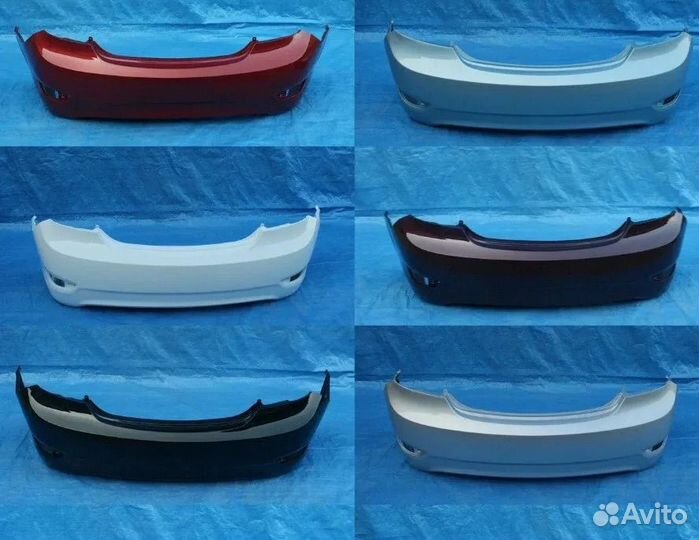 Бампера в цвет на хендай солярис