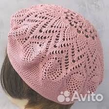 Ажурный летний берет