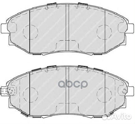 Колодки тормозные дисковые передние Ferodo FDB4