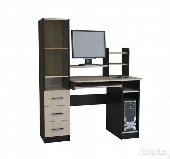 Стол Компьютерный (кл 2.1 со стеклом) Феникс