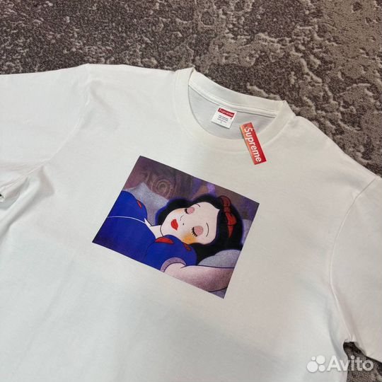 Футболка Supreme белоснежка белая