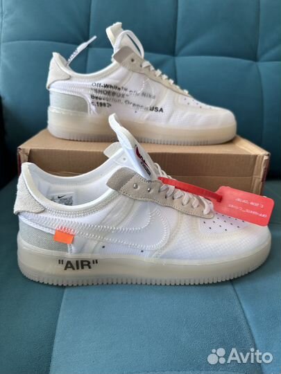 Кроссовки nike air force 1 off white