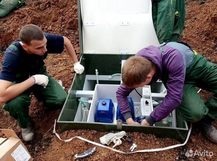 Септик под ключ без откачки - канализация