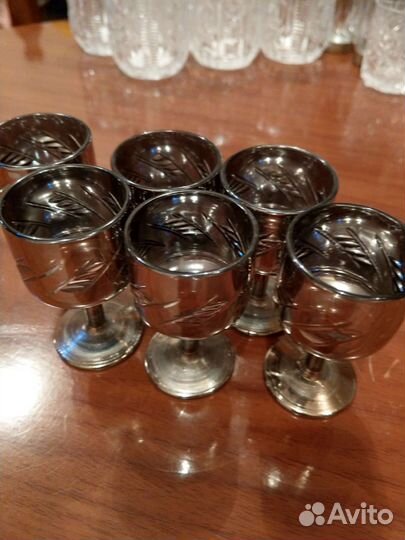 Хрустальные рюмки на ножке СССР