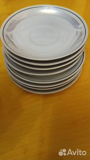 Чайные блюдца. СССР, 8 штук