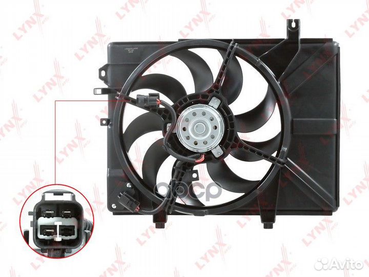 Вентилятор радиатора с кожухом hyundai Getz(TB)