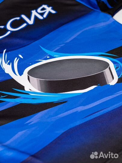 Хоккейная майка волк (цвет:синий, 28-42р.)