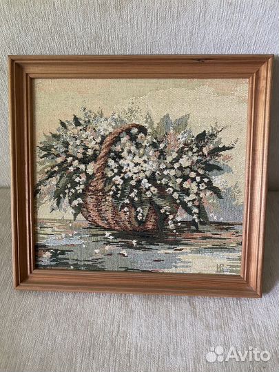 Картина гобелен Ландыши 36/34 см