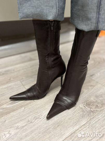 Сапоги женские натуральная кожа 38
