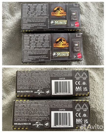 Динозавры разные Jurassic world Mattel