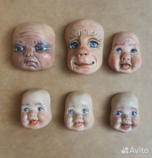 Личики для ватной игрушки