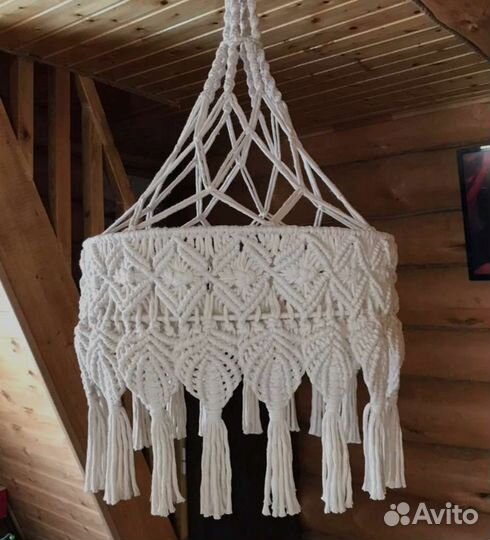 Абажур макраме