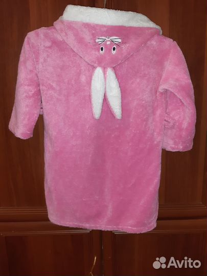 Детский махровый халат для девочки