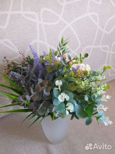 Искусственная зелень лаванда хлопок