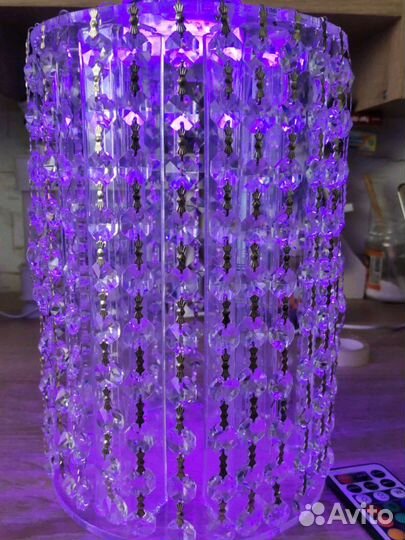 Хрустальные подставки с подсветкой для торта