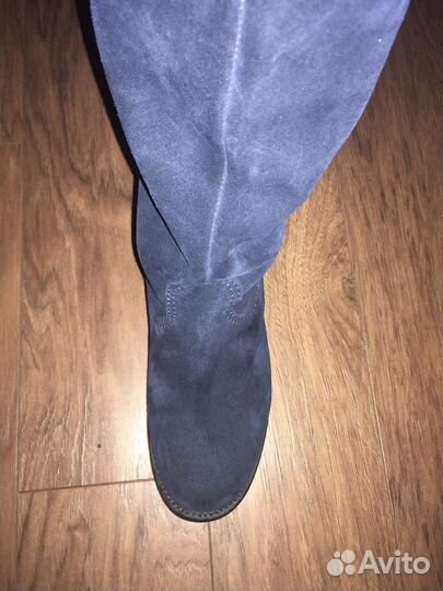 Сапоги замшевые