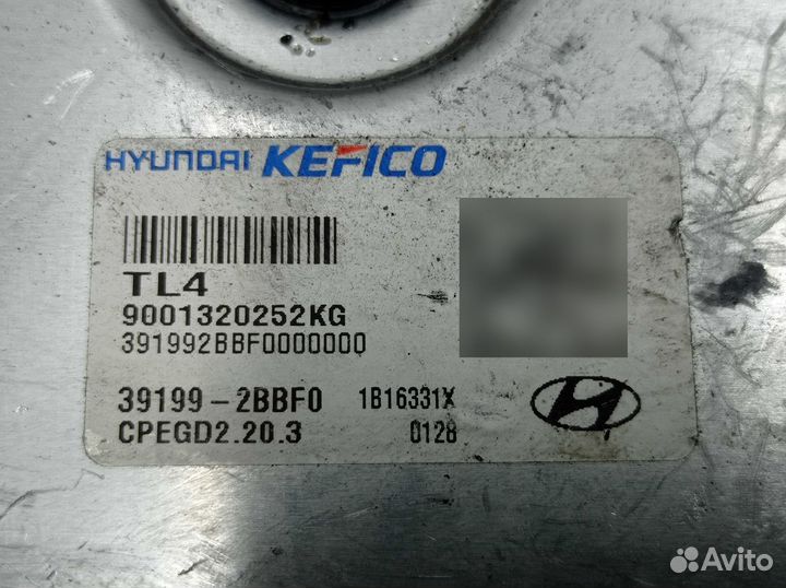 Б/У Блок управления двс 391992BBF0, Hyundai-KIA