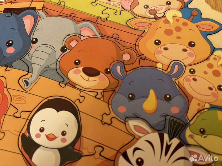 Пазл-вкладыш в рамке Ноев ковчег