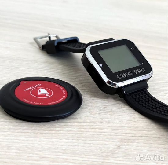 Кнопка вызова персонала официанта и часы пейджер