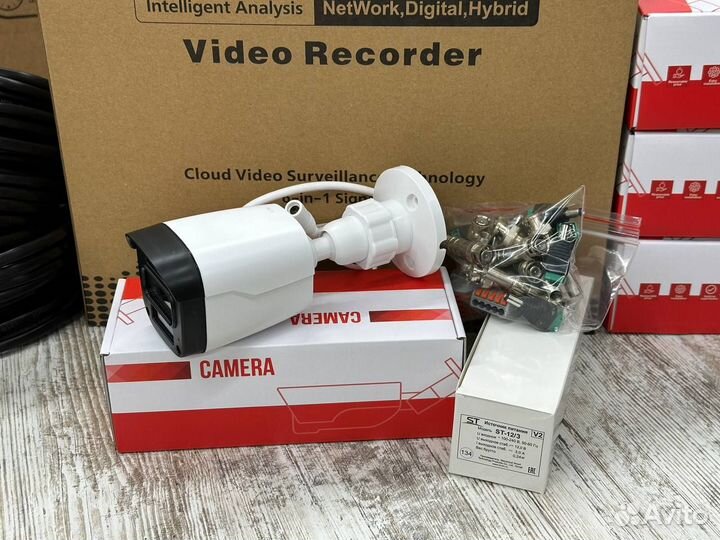 Готовый комплект AHD видеонаблюдения 8 камер 5MP