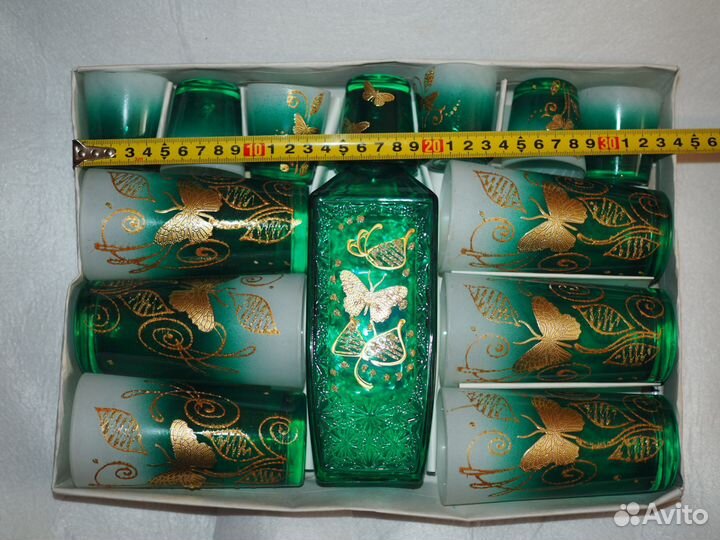 Набор хрусталь стекло цветное