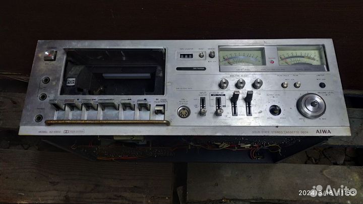 Винтажная касетная дека aiwa AD-6800