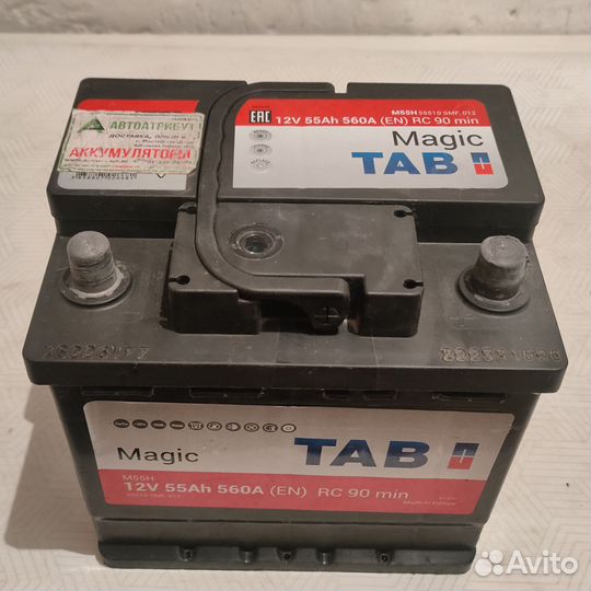 Аккумулятор TAB Magic 12V 55Ah 560A (EN) RC 90 min