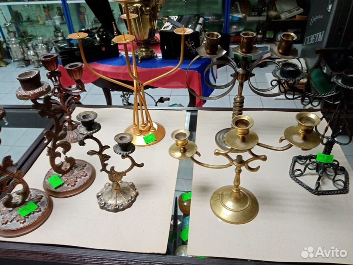 Подсвечники латунь, силумин, металл