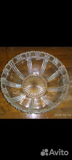 Фруктовница хрустальная